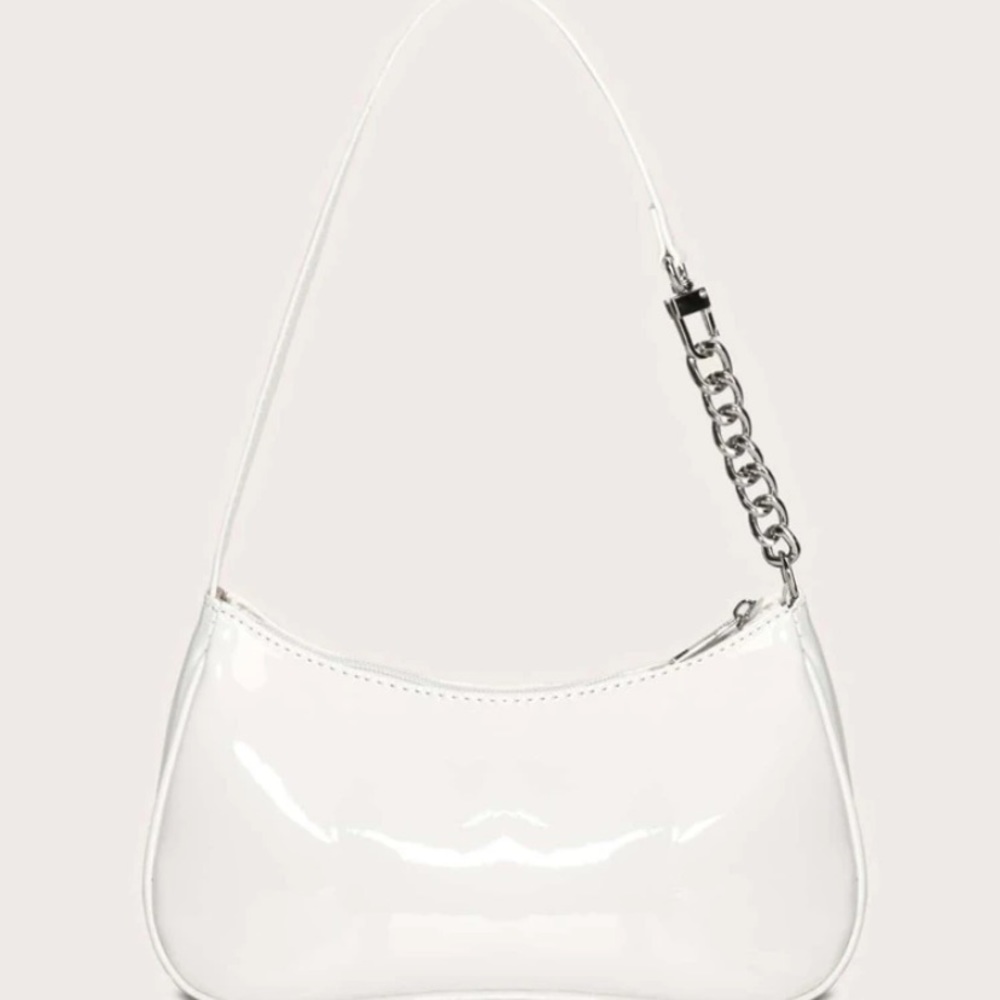 Trendy Shein Leather Baguette Bag!